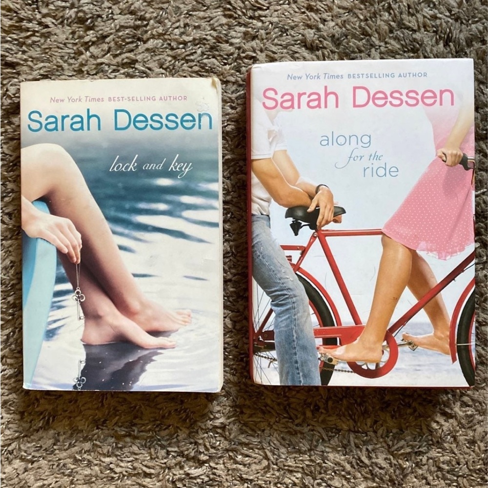 Sarah Dessen books Along for the Ride and Lock and Key